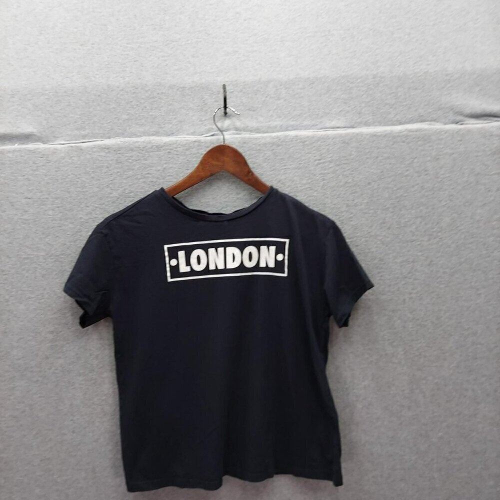 Zara Trafaluc Fall Winter Collection Black "London" Graphic Tee Short Sleeve Wom